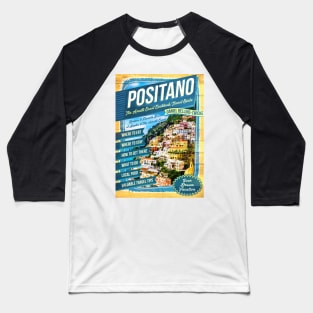 POSITANO The AMALFI COAST Baseball T-Shirt